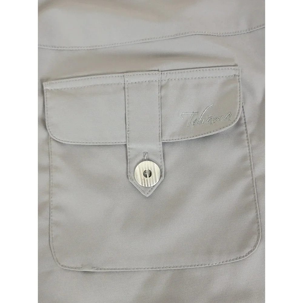 Tehama Carbon Tech Performance Shorts Women's 10 Gray Outdoor Golf Hiking